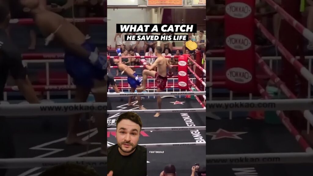 muay thai ref saves fighter