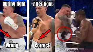 Dubois body shot, Usyk body shot