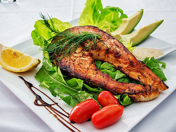 grilled salmon, diet, weight loss