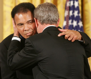 muhammad ali george bush
